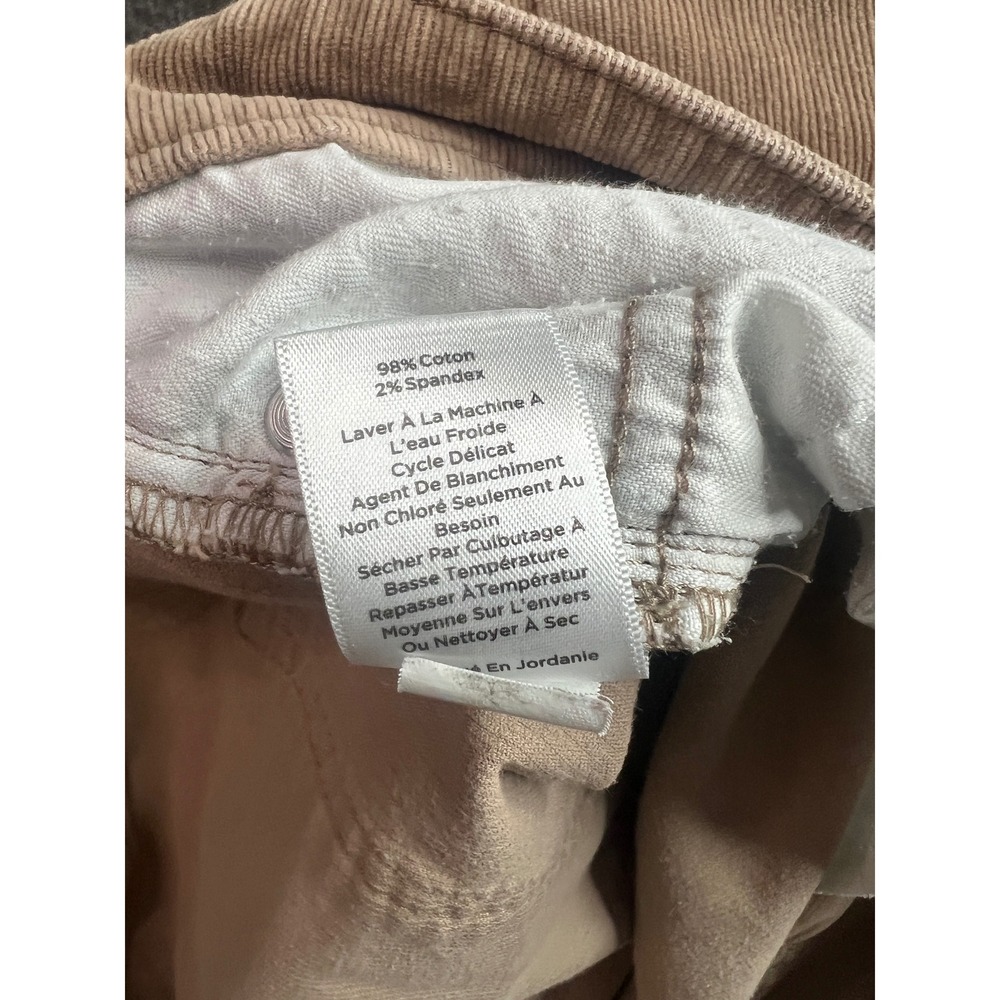 Talbots Womens 16 Tan Beige Corduroy High Waist Straight Leg Pants Classic - Picture 6 of 11